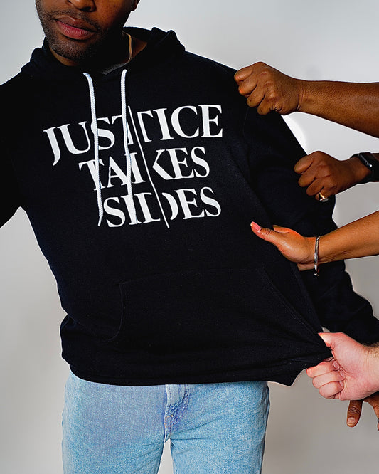 Justice Takes Sides Hoodie (Black)