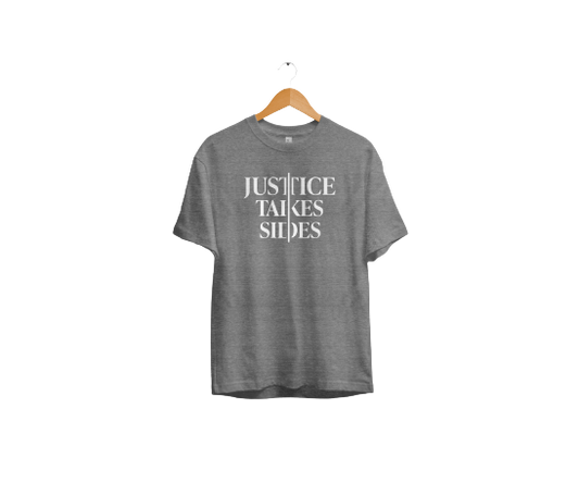 Justice Takes Sides T-Shirt (Gray)