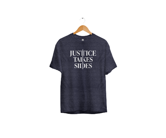 Justice Takes Sides T-Shirt (Midnight Navy)