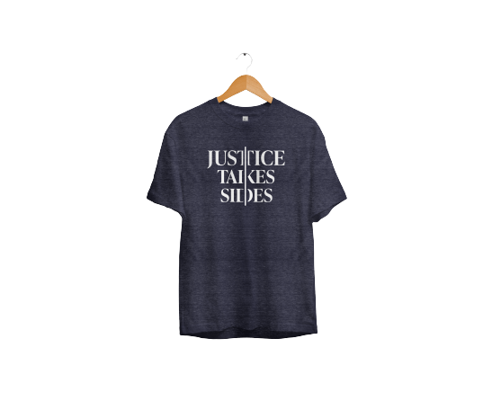 Justice Takes Sides T-Shirt (Midnight Navy)